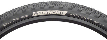 NEW Teravail Washburn Tire - 650b x 47, Tubeless, Folding, Black, Light and Supple - Around the Cycle