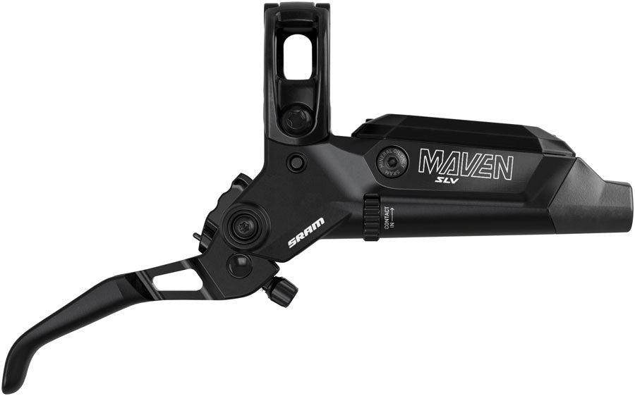 NEW SRAM Maven Silver Disc Brake and Lever - Front or Rear, Post Mount, 4-Piston, Aluminum Lever, SS Hardware, Black, B1
