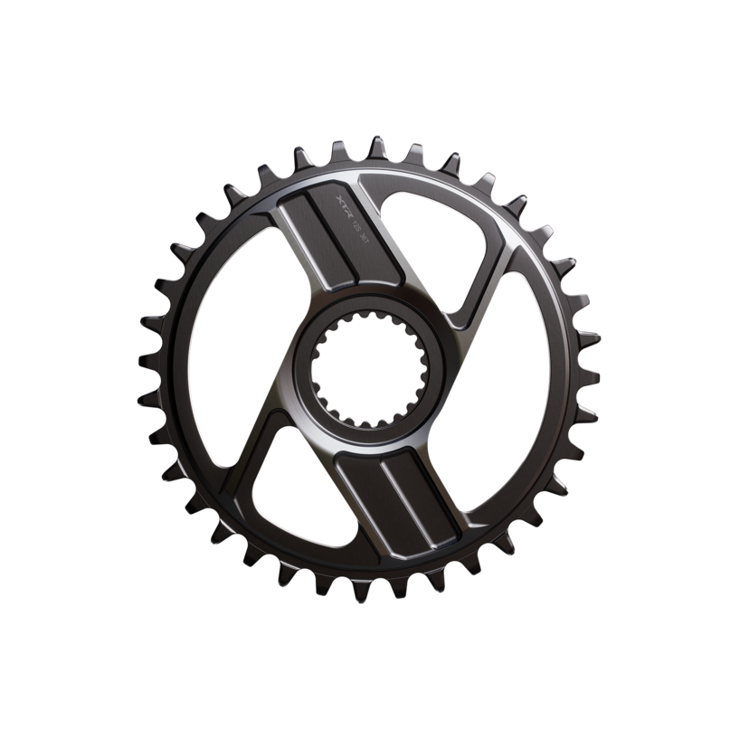 NEW Shimano XTR SM-CRM96 1x Direct Mount Chainring - Shimano Direct Mount, For 12-Speed HG+ Chain, Fits M9200 and M9220 Crank, Dark Gray - Around the Cycle