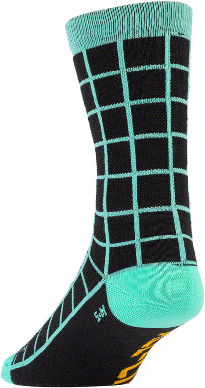 NEW All-City Club Tropic Socks - 6", Black, Goldenrod, Teal, Small/Medium - Around the Cycle