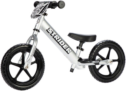 NEW Strider 12 Pro Kids Balance Bike: Silver - Around the Cycle