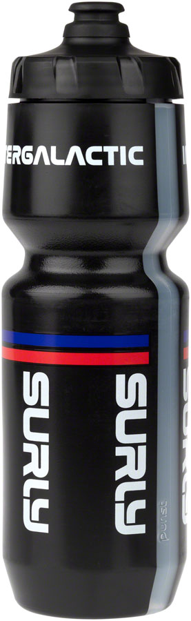 NEW Surly Intergalactic Purist Non-Insulated Water Bottle - Black/Red/Blue, 26 oz - Around the Cycle
