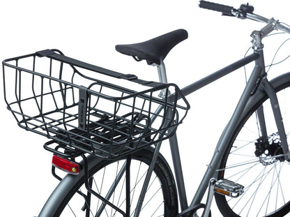 NEW Basil Portland Rear Basket - MIK Mount, Aluminum, Black - Around the Cycle