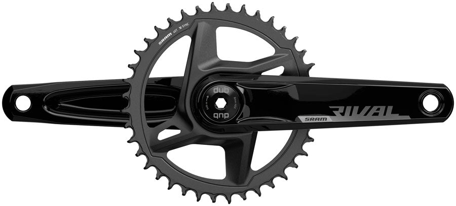 NEW SRAM Rival 1 AXS Wide Crankset - 1x, 12 Speed, DUB, Black, D1