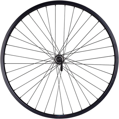 NEW Quality Wheels Value HD Series Disc Front Wheel - 700, QR x 100mm, Center-Lock, Black - Around the Cycle