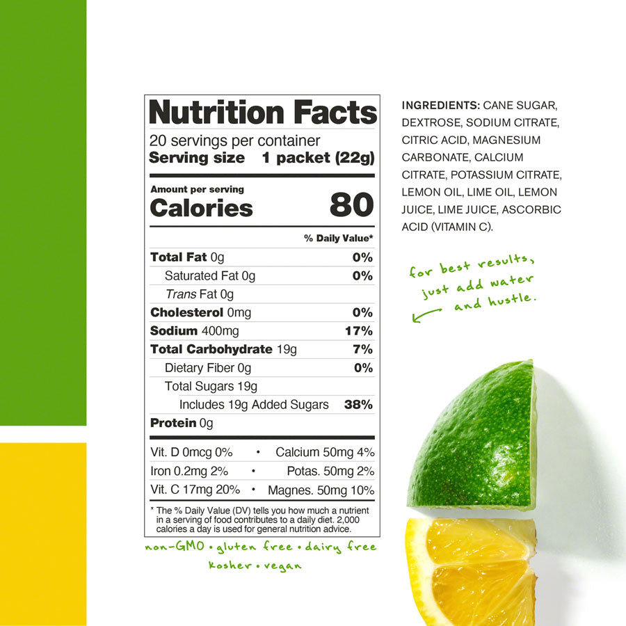 NEW Skratch Labs Sport Hydration Drink Mix: Lemons and Limes, Box of 20 - Around the Cycle