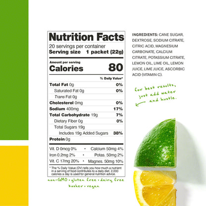 NEW Skratch Labs Sport Hydration Drink Mix: Lemons and Limes, Box of 20 - Around the Cycle