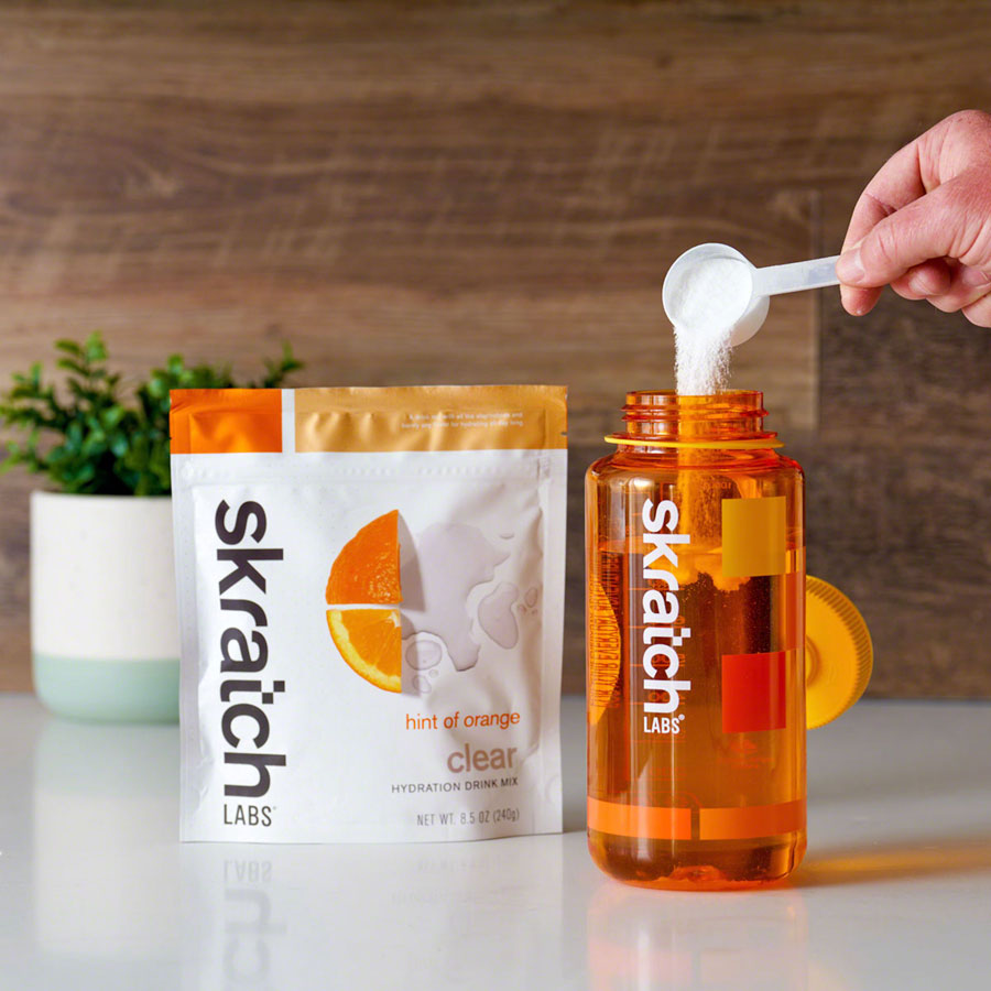 NEW Skratch Labs Clear Hydration Drink Mix - Hint of Orange, 16-Serving Resealable Pouch - Around the Cycle