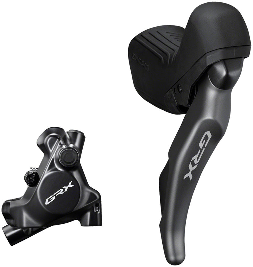 NEW Shimano GRX ST-RX820 Shift/Brake Lever with BR-RX820 Hyd Disc Brake Caliper - Right/Rear, 12-Speed, Flat Mount Caliper, For 25mm Mount