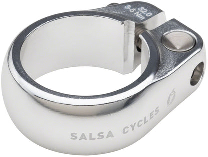 NEW Salsa Lip-Lock Seat Collar 32.0mm Silver - Around the Cycle