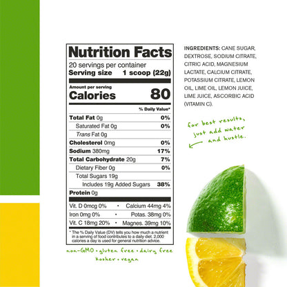 NEW Skratch Labs Sport Hydration Drink Mix: Lemons and Limes, 20-Serving Resealable Pouch - Around the Cycle