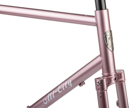NEW All-City Gorilla Monsoon Frameset - 650b, Steel, Hotberry Rhubarb, 55cm - Around the Cycle