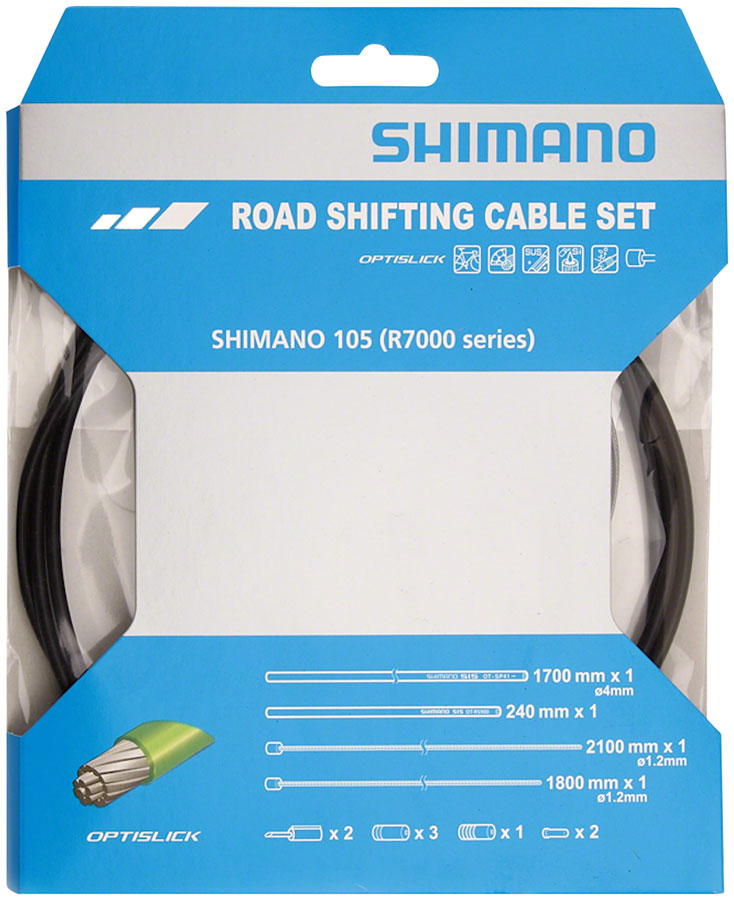 NEW Shimano 105 R7000 OPTISLICK Shift Cable Set - Black