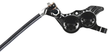 NEW Hope Tech 4 V4 Disc Brake and Lever Set - Rear, Hydraulic, Post Mount, Black - Around the Cycle