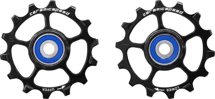 NEW CeramicSpeed Pulley Wheels for SRAM Eagle 1 x 12-speed - 14 Tooth, Alloy, Black - Around the Cycle