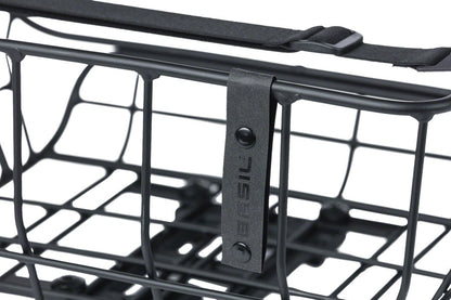 NEW Basil Portland Rear Basket - MIK Mount, Aluminum, Black - Around the Cycle