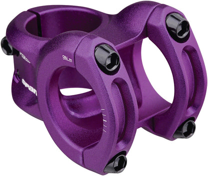 NEW Spank SPOON 318  Stem - 33mm, 31.8mm Clamp, 0 Degree, 1-1/8", Purple - Around the Cycle