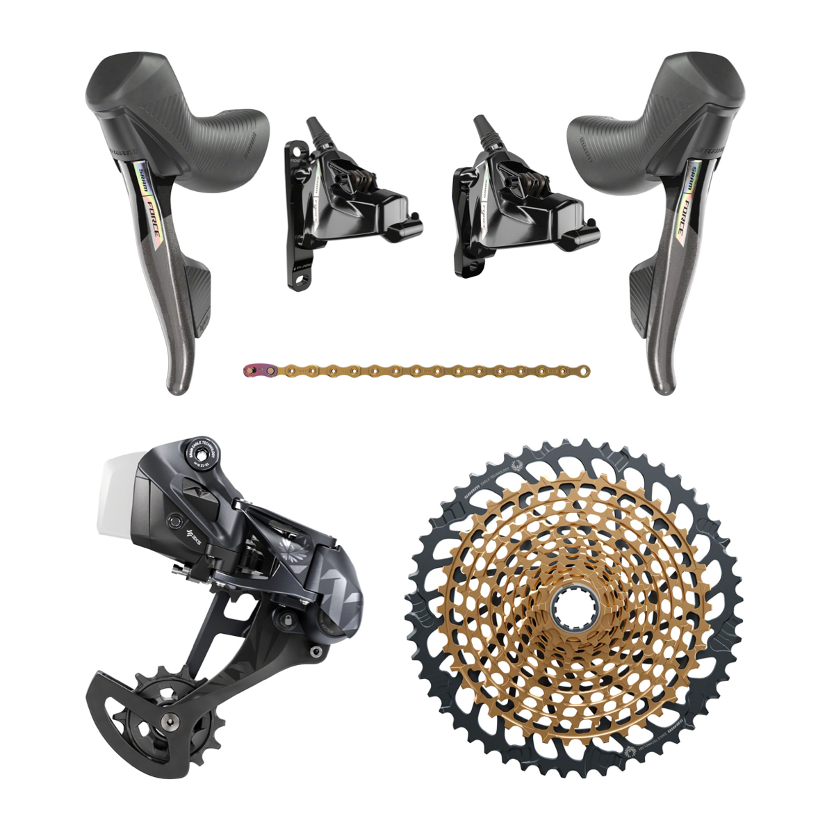 NEW SRAM Force XX1 Eagle eTap AXS Mullet Gravel Groupset Kit 1x12 D