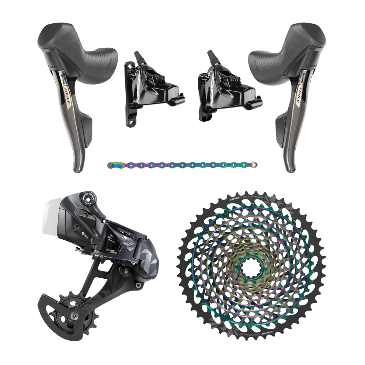 NEW SRAM Force XX1 Eagle eTap AXS Mullet Gravel Groupset Kit 1x12 D