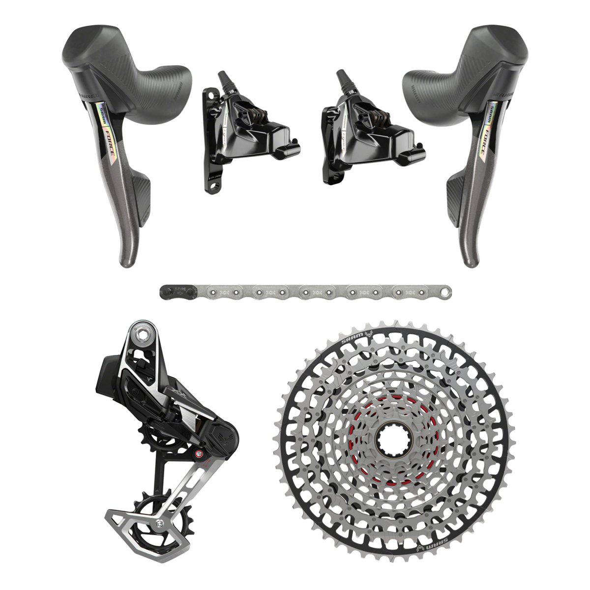 NEW SRAM Force D2 Eagle T-Type AXS Transmission Mullet Groupset Kit, UDH ONLY