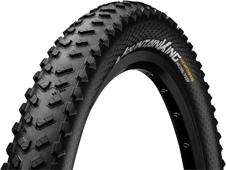Continental Mountain King Tire - 26 x 2.30, Tubeless, Folding, Black, PureGrip, ShieldWall System, E25 - Around the Cycle