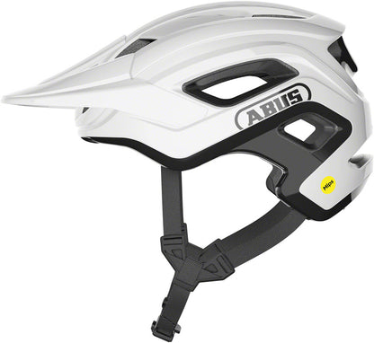 NEW Abus CliffHanger MIPS Helmet - Shiny White, Large - Around the Cycle