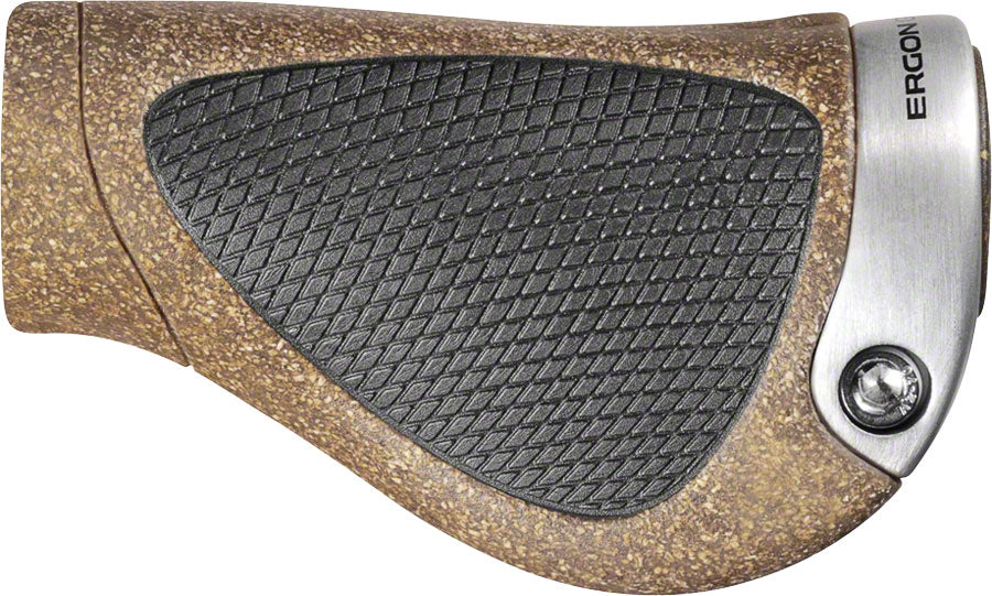 NEW Ergon GP1 BioKork Grips - Lock-On, Twistshift, Large, Black/Tan - Around the Cycle