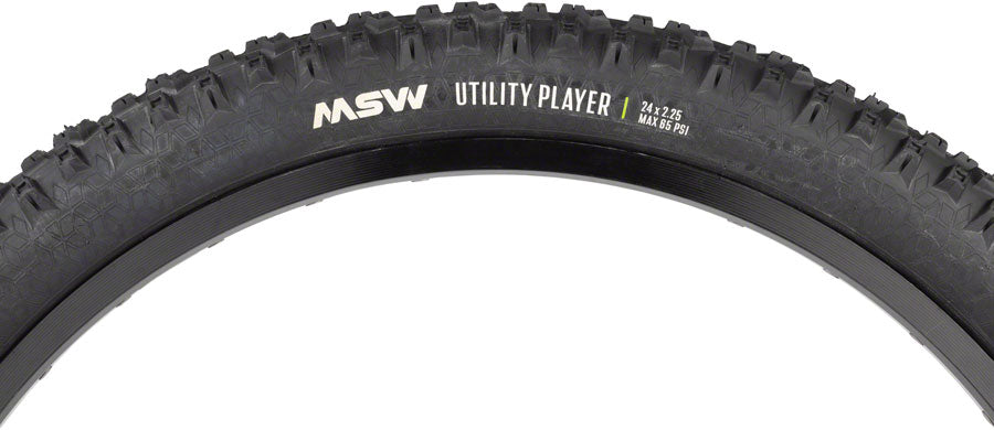 NEW MSW Utility Player Tire - 24 x 2.25, Black, Rigid Wire Bead, 33tpi - Around the Cycle