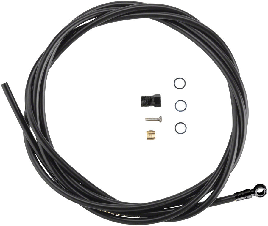 NEW Shimano SM-BH90-SBM High Pressure Disc Brake Hose Kit with Black Banjo Fitting - 2000mm, W/O Banjo Bolt, Black - Around the Cycle