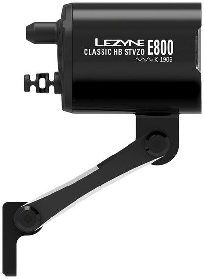 NEW Lezyne Classic E800 Ebike Headlight - Handlebar/Fork Mount, STVZO, 800 Lumen, Black