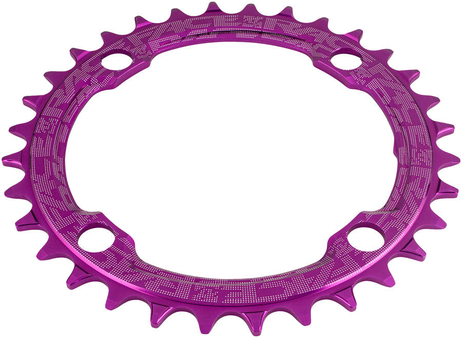 NEW RaceFace 1x Narrow Wide Chainring - 36t, 104 BCD, 10-12 Speed, 7075 Aluminum, Purple - Around the Cycle