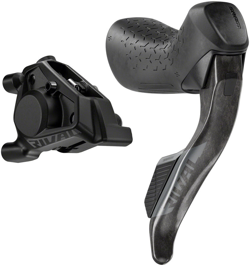 NEW SRAM Rival eTap AXS HRD Shift/Brake Lever and Hydraulic Disc Caliper - Right/Rear, Flat Mount 20mm Offset, 1800mm Hose, Black, E1 - Around the Cycle