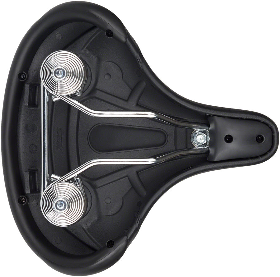MSW Cruiser Saddle - Springs, Steel, Black - Around the Cycle