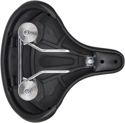 MSW Cruiser Saddle - Springs, Steel, Black - Around the Cycle