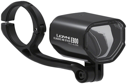 NEW Lezyne Classic E800 Ebike Headlight - Handlebar/Fork Mount, STVZO, 800 Lumen, Black
