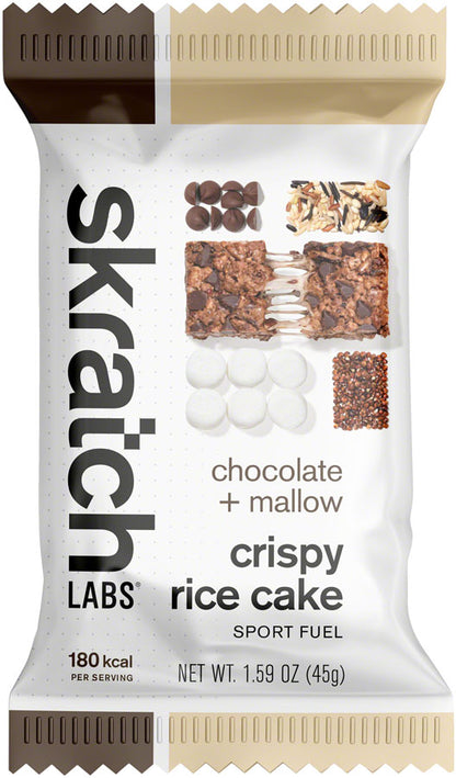 NEW Skratch Labs Crispy Rice Cake Bar - Chocolate and Mallow, Box of 8