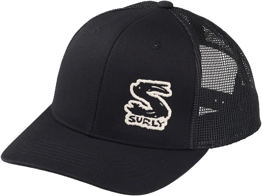 NEW Surly Logo Snap Back Hat - Black, One Size - Around the Cycle