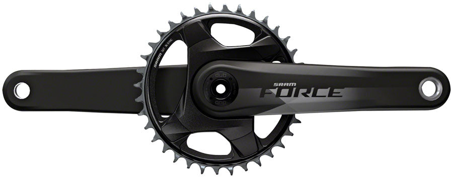 NEW SRAM Force 1 AXS Crankset - 175mm, 12-Speed, 46t, 107 BCD, DUB Spindle Interface, Natural Carbon, D1