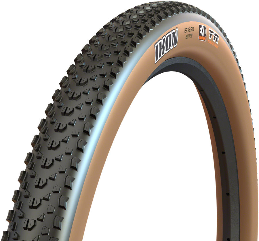 Maxxis Ikon Tire - 26 x 2.2, Tubeless, Folding, Black/Dark Tan, Dual, EXO