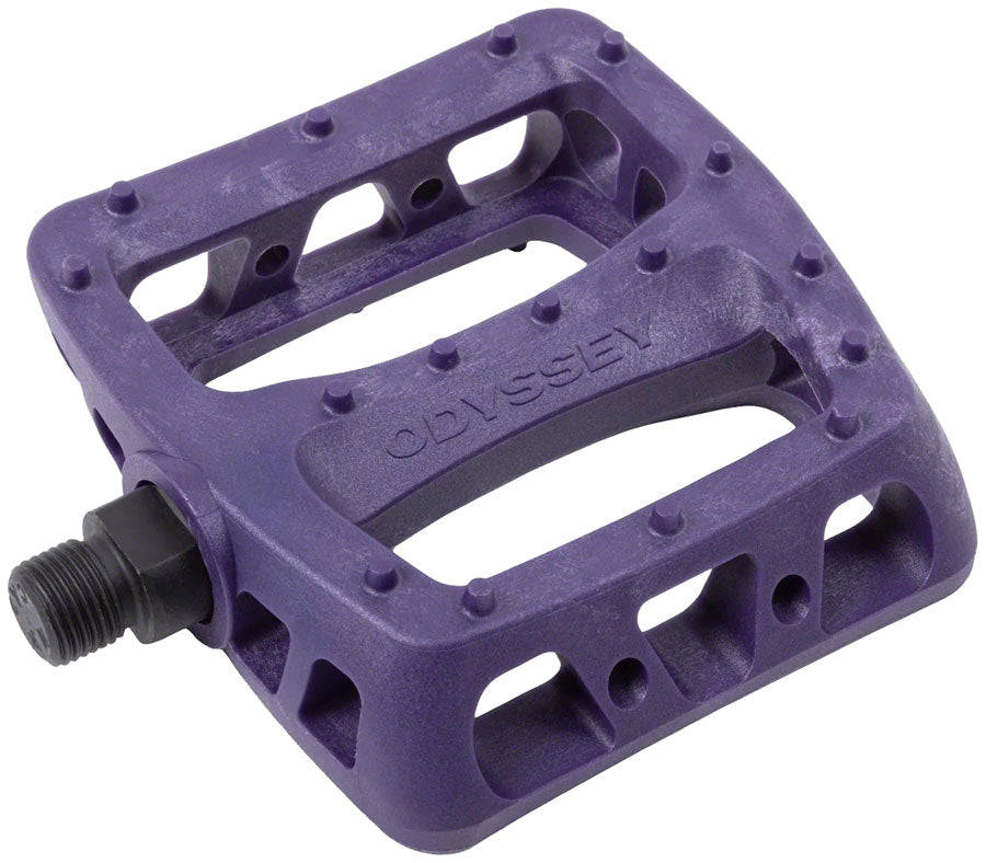 NEW Odyssey Twisted PC Pedals - Platform, Composite/Plastic, 9/16", Midnight Purple