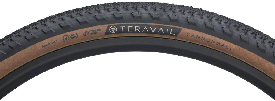 NEW Teravail Cannonball Tire - 650b x 47, Tubeless, Folding, Tan, Light and Supple