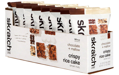 NEW Skratch Labs Crispy Rice Cake Bar - Chocolate and Mallow, Box of 8