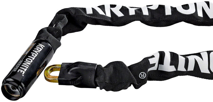 NEW Kryptonite Keeper 785 Integrated Chain Lock - 85cm (2.8'), 7mm, Keyed, Black - Around the Cycle