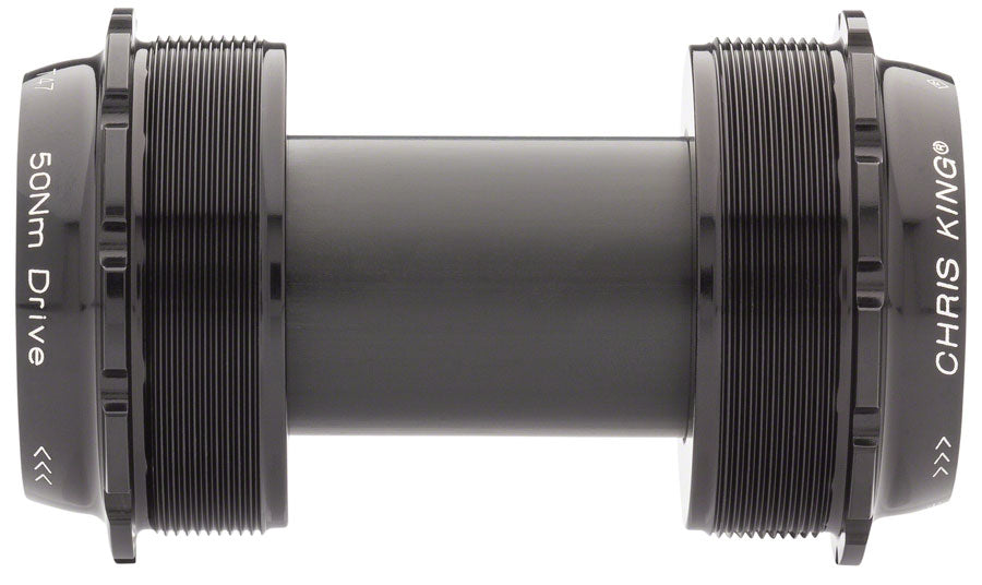 NEW Chris King ThreadFit T47 24x Bottom Bracket with Fit Kit 6 - T47, For SRAM/Truvativ GXP, Black