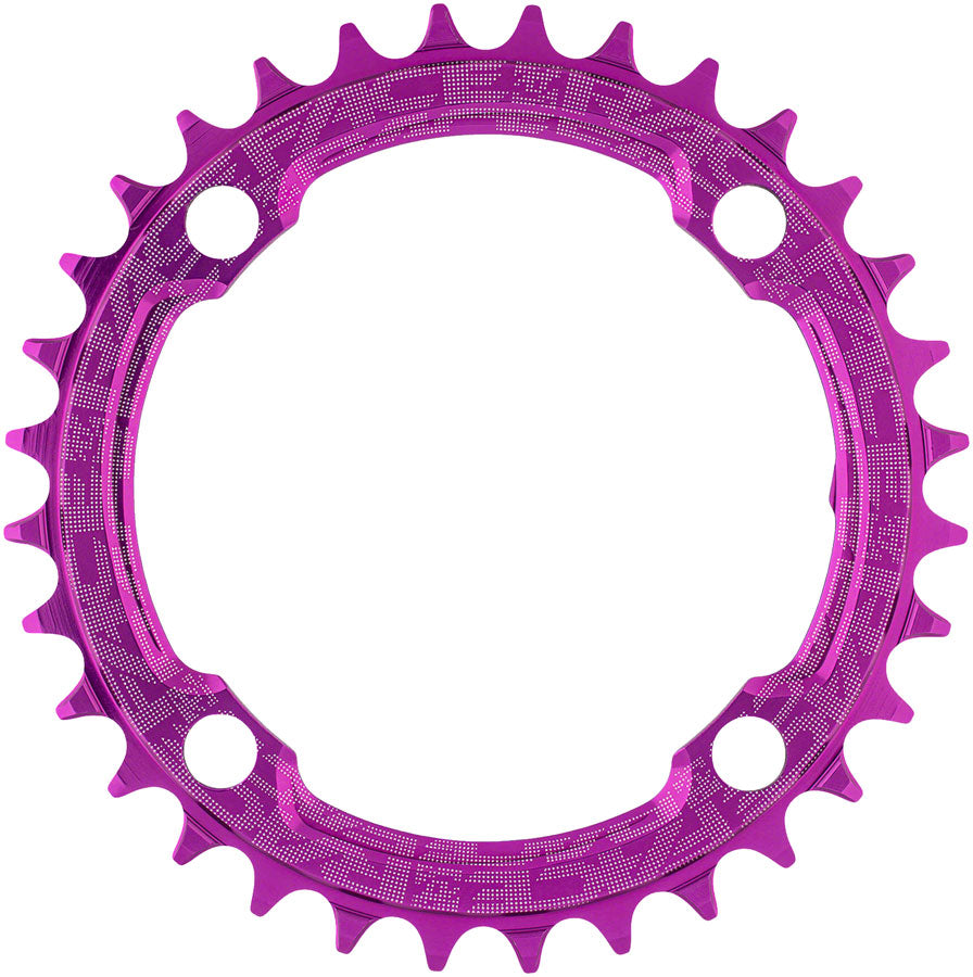 NEW RaceFace 1x Narrow Wide Chainring - 36t, 104 BCD, 10-12 Speed, 7075 Aluminum, Purple - Around the Cycle