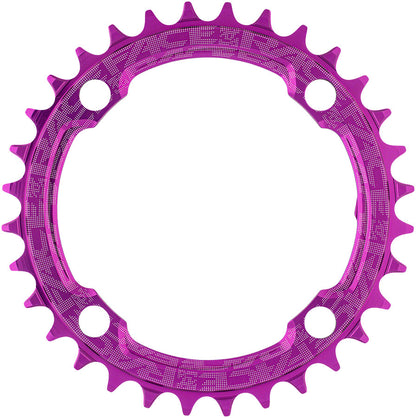 NEW RaceFace 1x Narrow Wide Chainring - 36t, 104 BCD, 10-12 Speed, 7075 Aluminum, Purple - Around the Cycle