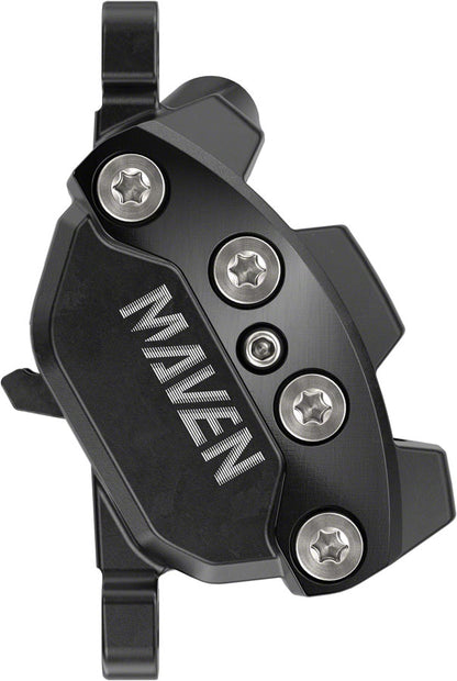 NEW SRAM Maven Silver Disc Brake and Lever - Front, Post Mount, 4-Piston, Aluminum Lever, SS Hardware, Black, A1 - Around the Cycle