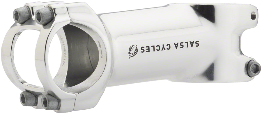NEW Salsa Guide Stem - 80mm, 31.8 clamp, +/-6, 1 1/8", Aluminum, Silver - Around the Cycle