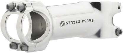 NEW Salsa Guide Stem - 80mm, 31.8 clamp, +/-6, 1 1/8", Aluminum, Silver - Around the Cycle