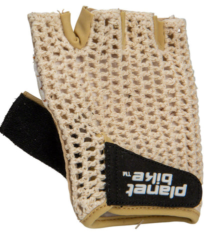 NEW Planet Bike Taurus Fingerless Cycling Glove: Tan, SM
